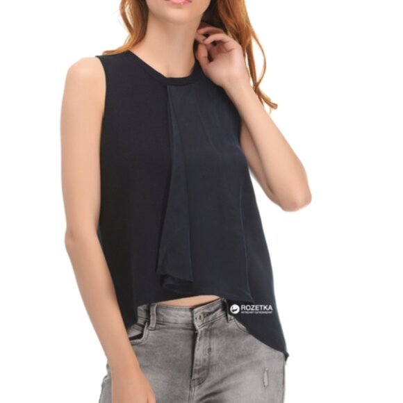 ZARA Flowing Knitwear 2 Tops Navy & Pink NWT - Picture 1 of 6